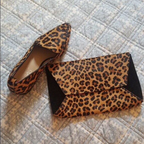 J. Crew Handbags - J. Crew Calf Hair & Suede Leopard Envelop Clutch🐆